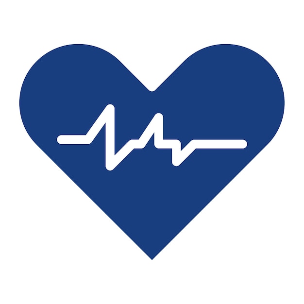 Imagen vectorial del icono del latido del corazón Se puede utilizar para la enfermería