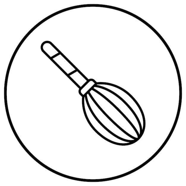 Imagen vectorial del icono del látigo Se puede utilizar para la panadería