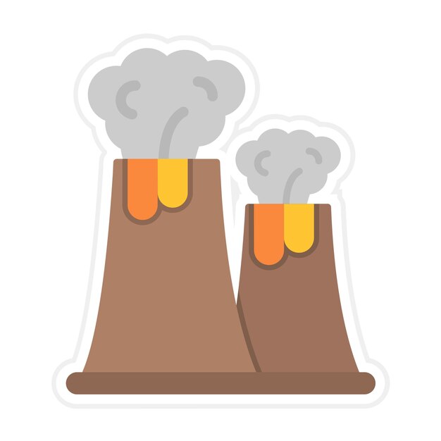 La imagen vectorial del icono de la lava se puede usar para desastres naturales