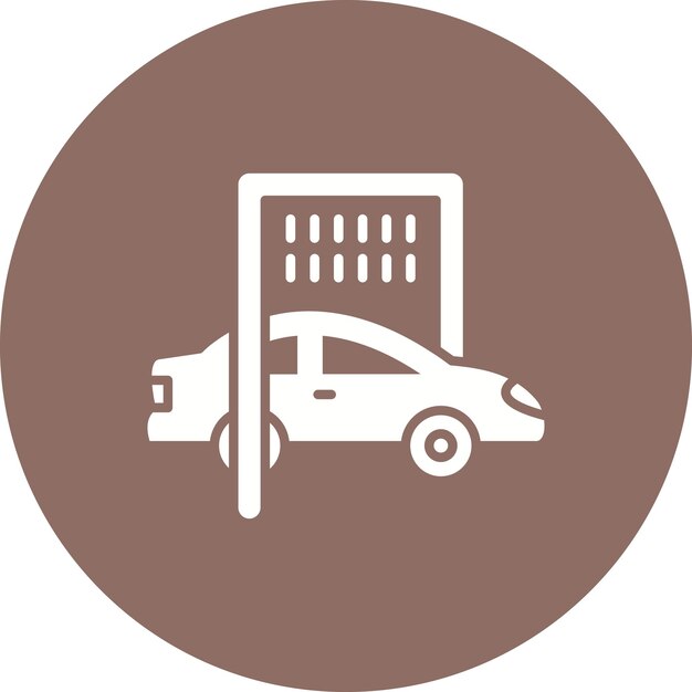Imagen vectorial del icono de lavado de automóviles Se puede utilizar para la reparación de automóviles