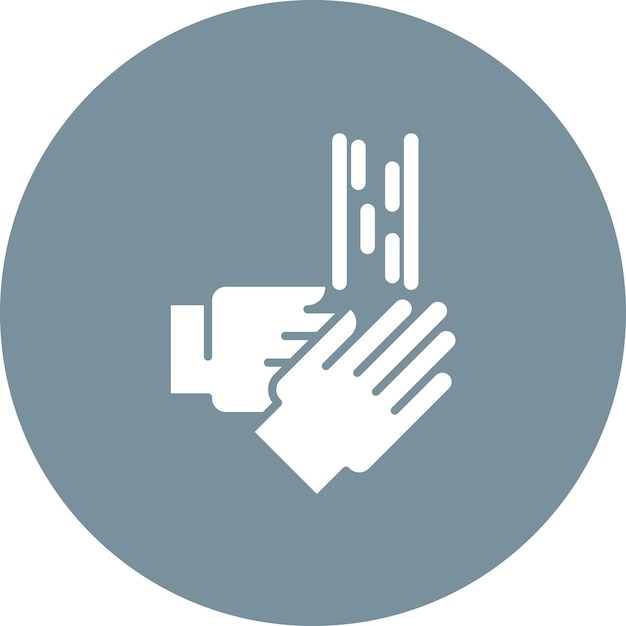Imagen vectorial del icono de lavado de manos Se puede utilizar para el lavado de coches