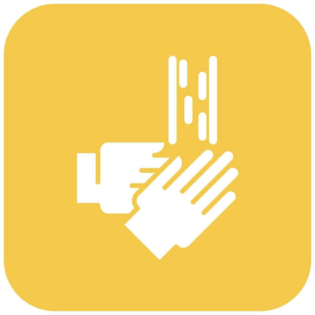 Imagen vectorial del icono de lavado de manos Se puede utilizar para el lavado de coches