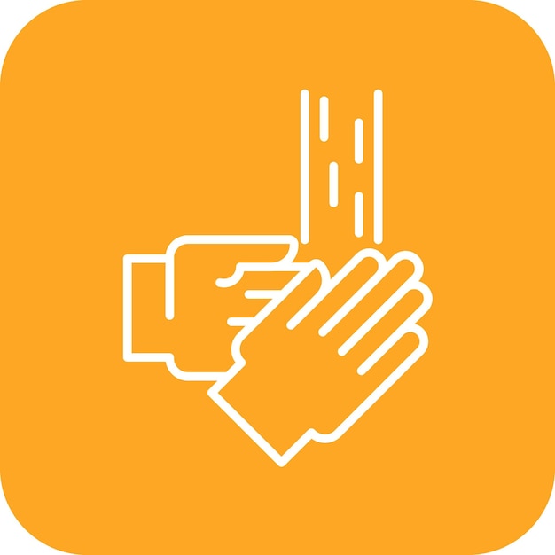 Imagen vectorial del icono de lavado de manos Se puede utilizar para el lavado de coches