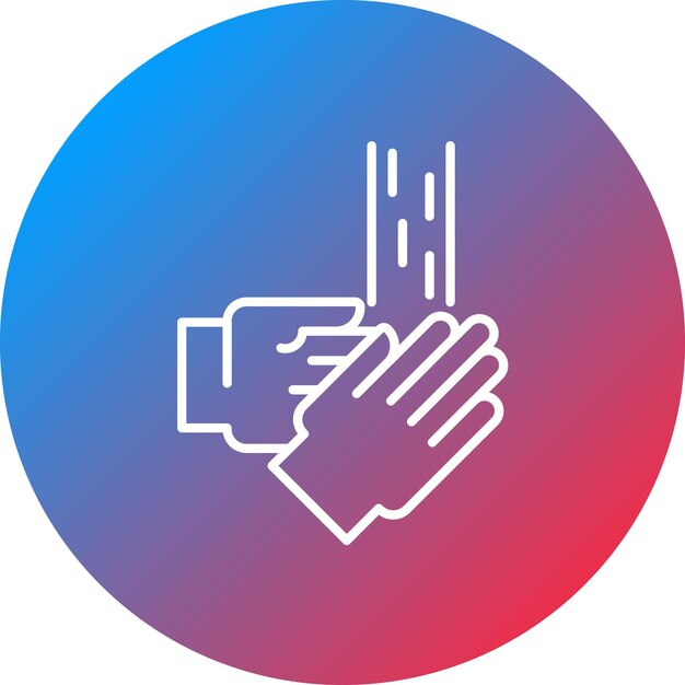 Imagen vectorial del icono de lavado de manos Se puede utilizar para el lavado de coches