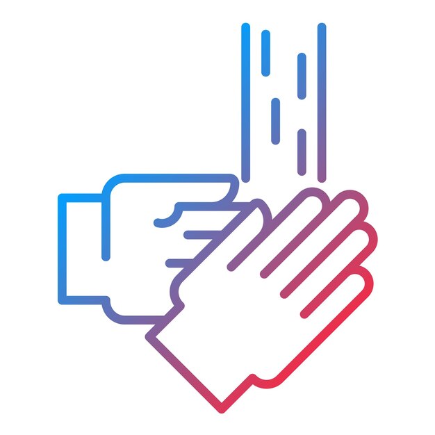 Imagen vectorial del icono de lavado de manos Se puede utilizar para el lavado de coches