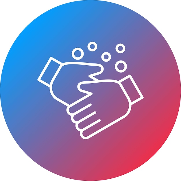 Imagen vectorial del icono de lavado de manos Se puede utilizar para la limpieza de la casa