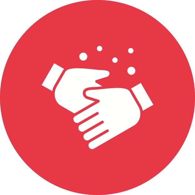 Imagen vectorial del icono de lavado de manos Se puede utilizar para la limpieza de la casa