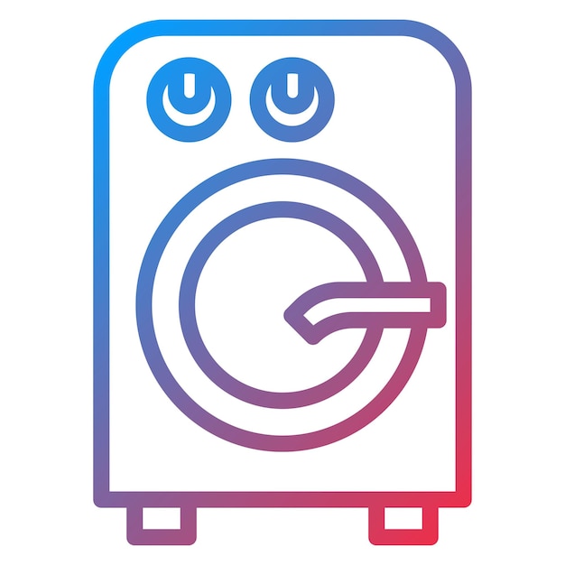 Imagen vectorial del icono de la lavadora Se puede utilizar para la lavandería