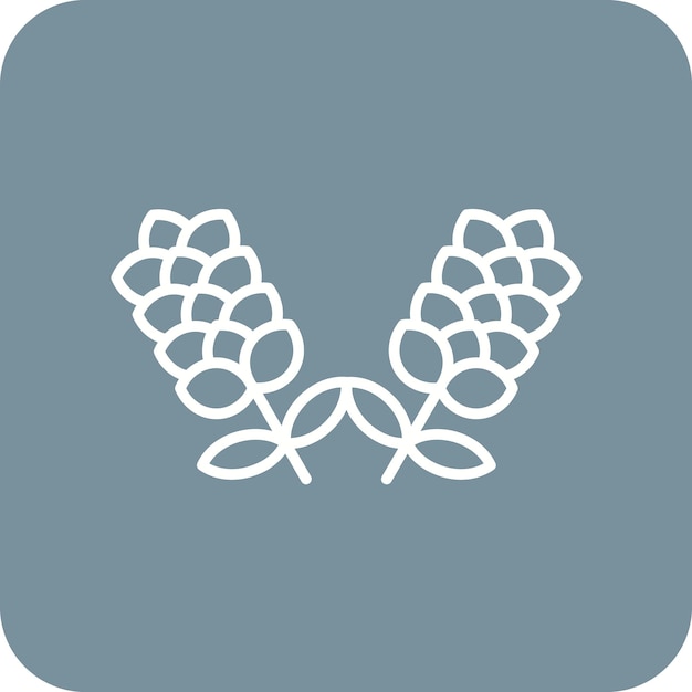 La imagen vectorial del icono de lavanda se puede usar para las flores