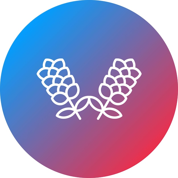 La imagen vectorial del icono de lavanda se puede usar para las flores