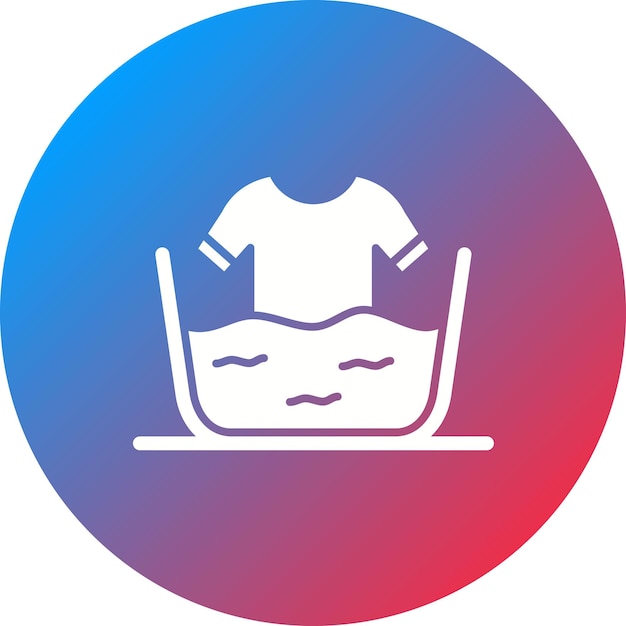 Imagen vectorial del icono de la lavandería en frío Se puede utilizar para una vida sostenible