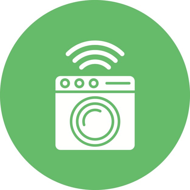 Imagen vectorial del icono de la lavandería Se puede usar para Digital Nomad