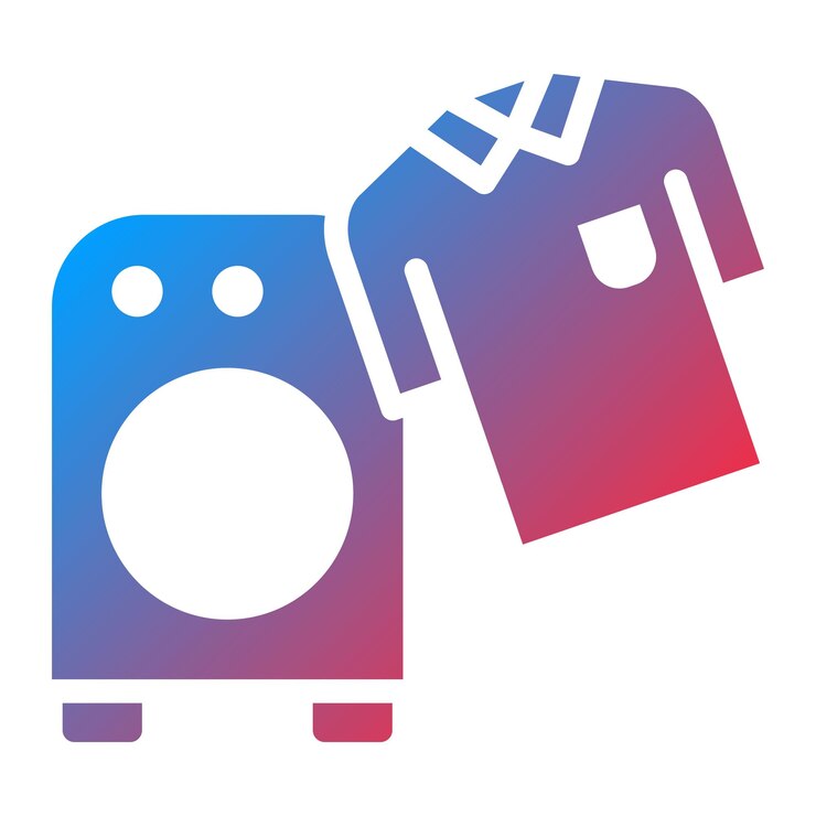 Vector imagen vectorial del icono de la lavandería se puede utilizar para la lavanderías