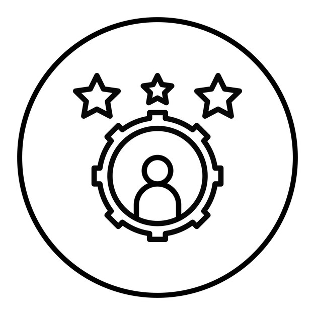 Imagen vectorial del icono de lealtad del cliente Se puede utilizar para Business Analytics