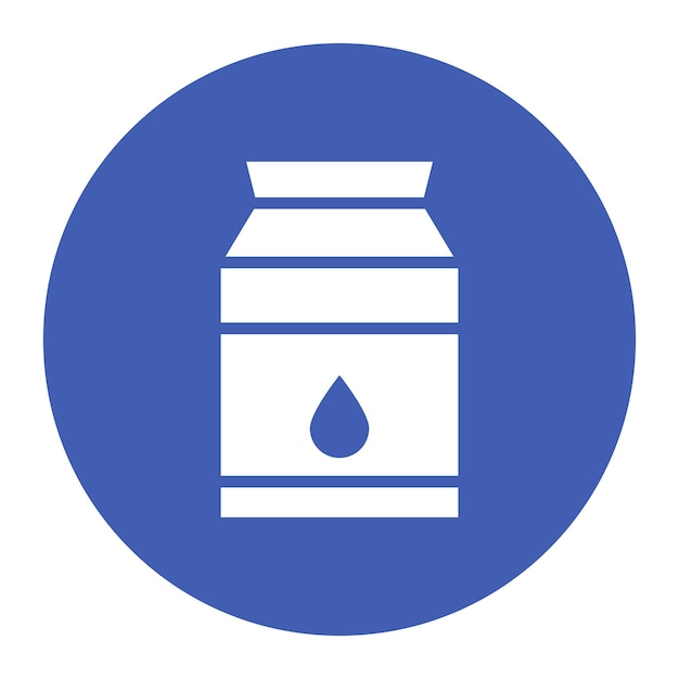 Imagen vectorial de icono de leche Se puede usar para Supermercado