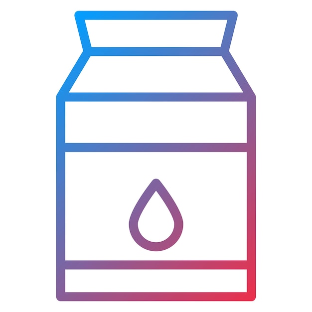 Imagen vectorial de icono de leche Se puede usar para Supermercado
