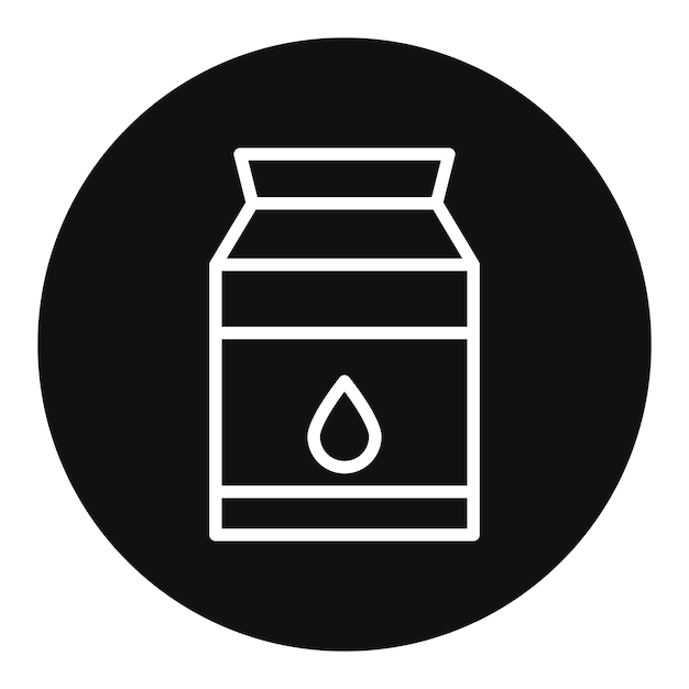 Imagen vectorial de icono de leche Se puede usar para Supermercado