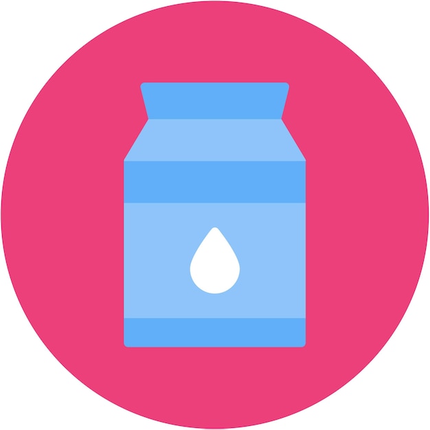 Imagen vectorial de icono de leche Se puede usar para Supermercado