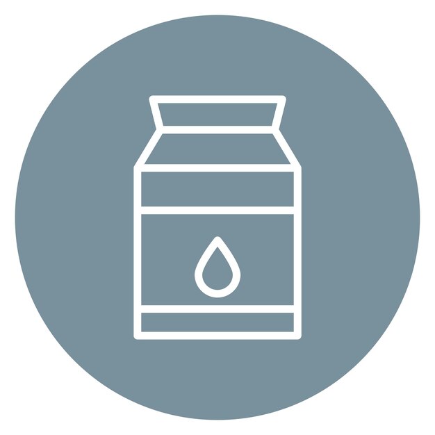 Imagen vectorial de icono de leche Se puede usar para Supermercado