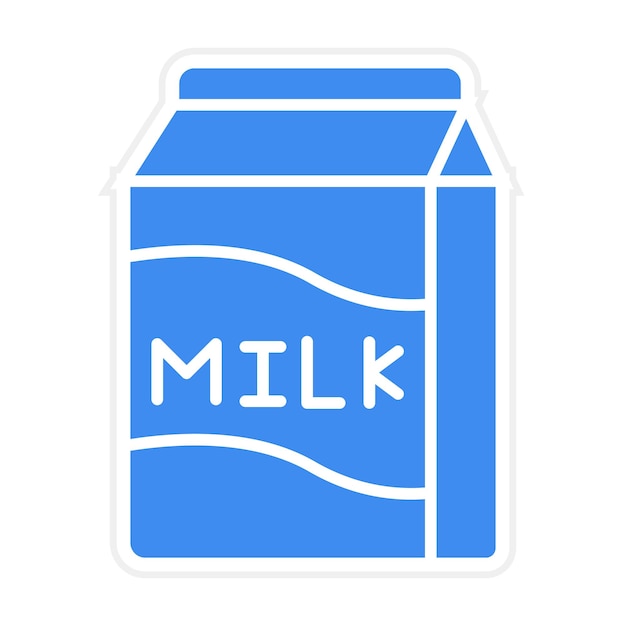 La imagen vectorial del icono de la leche se puede utilizar para la panadería