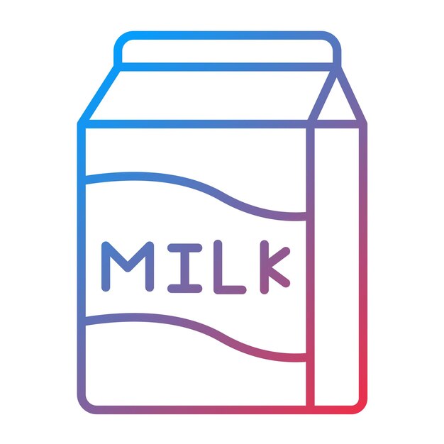 La imagen vectorial del icono de la leche se puede utilizar para la panadería