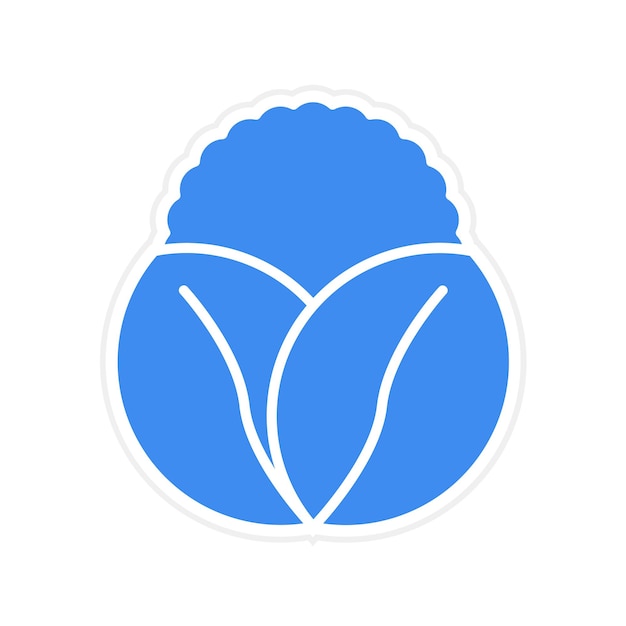 Imagen vectorial del icono de la lechuga Se puede utilizar para la jardinería