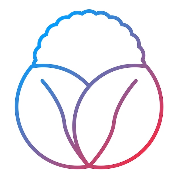 Imagen vectorial del icono de la lechuga Se puede utilizar para la jardinería