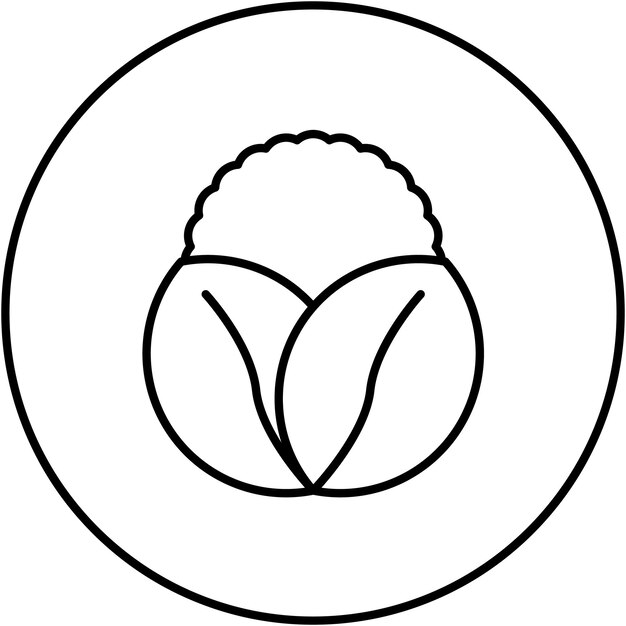 Imagen vectorial del icono de la lechuga Se puede utilizar para la jardinería