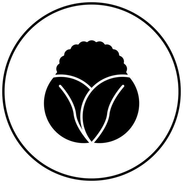 Imagen vectorial del icono de la lechuga Se puede utilizar para la jardinería