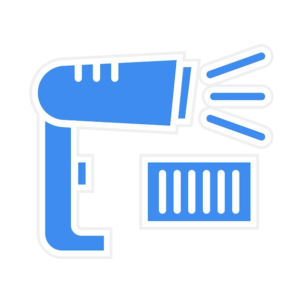 Imagen vectorial del icono del lector de códigos de barras Se puede utilizar para el comercio