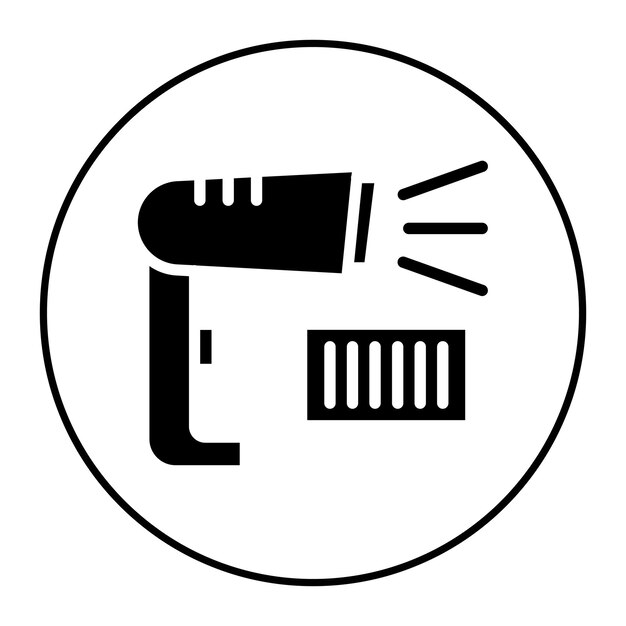 Imagen vectorial del icono del lector de códigos de barras Se puede utilizar para el comercio