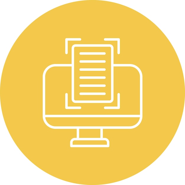 Imagen vectorial del icono del lector de pantalla Se puede utilizar para la discapacidad