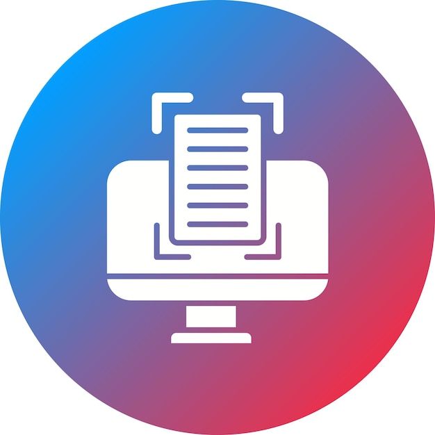 Imagen vectorial del icono del lector de pantalla Se puede utilizar para la discapacidad