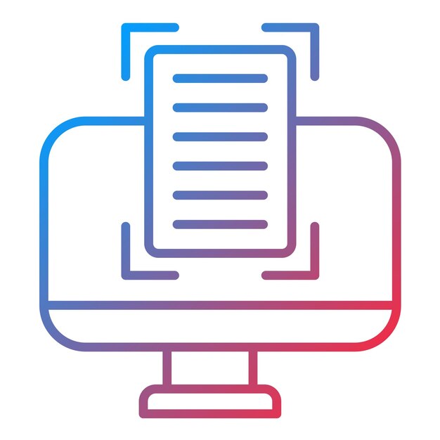 Imagen vectorial del icono del lector de pantalla Se puede utilizar para la discapacidad