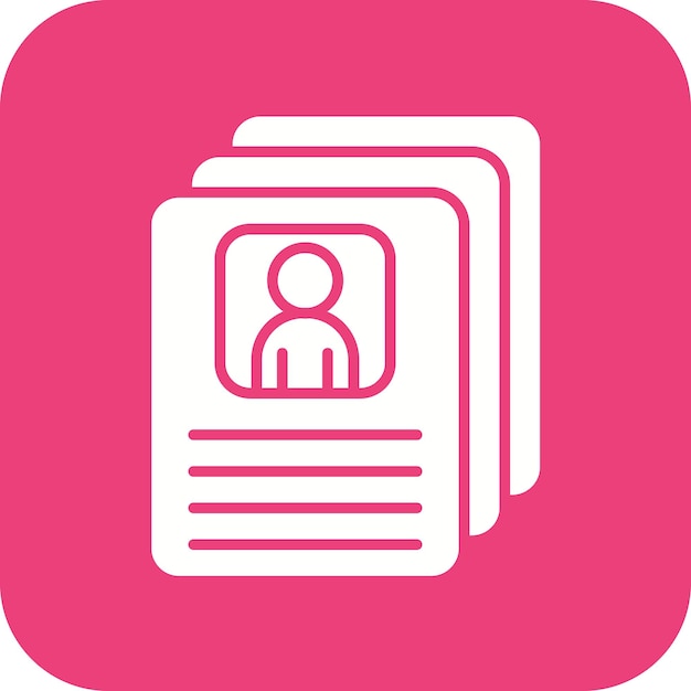 Imagen vectorial del icono de lectura de currículums Se puede utilizar para la agencia de reclutamiento