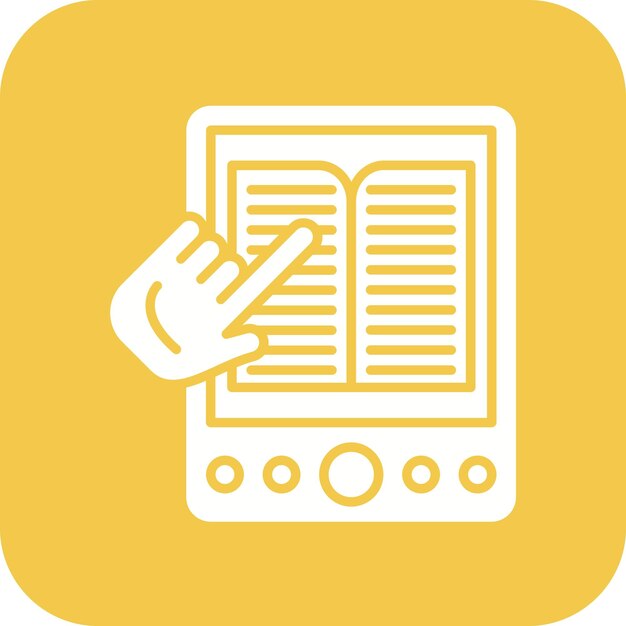 Imagen vectorial de icono de lectura en línea Se puede utilizar para la educación en línea
