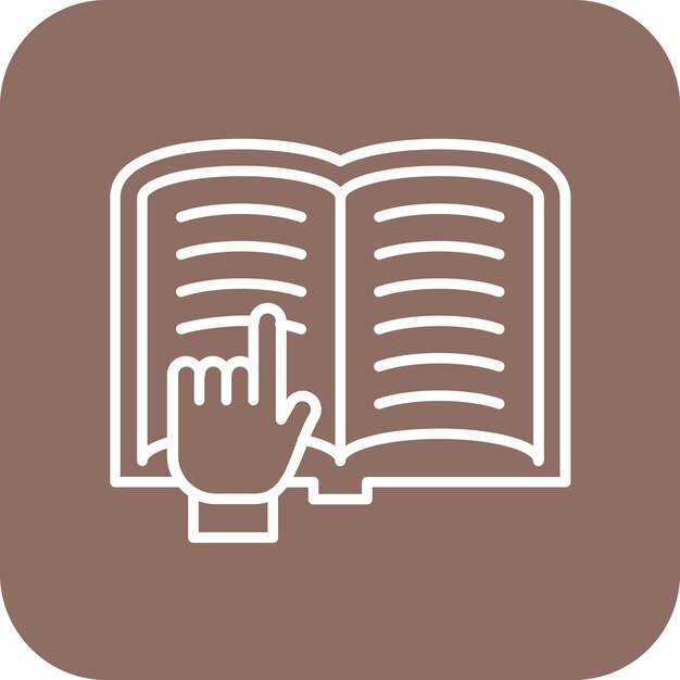 Imagen vectorial de icono de lectura Puede utilizarse para la biblioteca