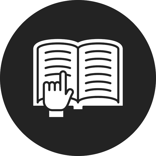 Imagen vectorial de icono de lectura Puede utilizarse para la biblioteca