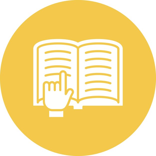 Imagen vectorial de icono de lectura Puede utilizarse para la biblioteca