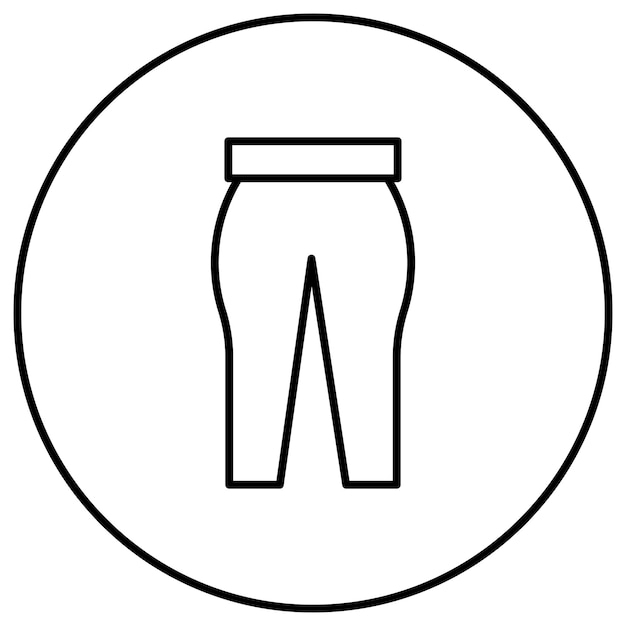 Vector imagen vectorial del icono de las leggings se puede usar para pilates