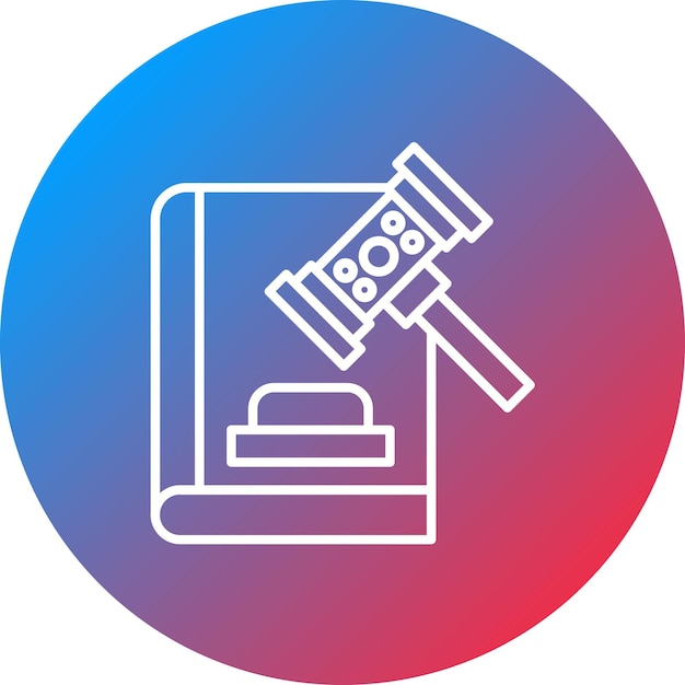 Imagen vectorial del icono de la legislación Se puede utilizar para la legislación de la ley