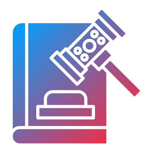 Imagen vectorial del icono de la legislación Se puede utilizar para la legislación de la ley