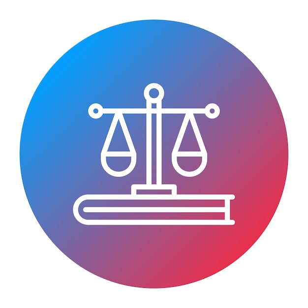 Imagen vectorial del icono de la legislación Puede utilizarse para la cumplimiento y la regulación