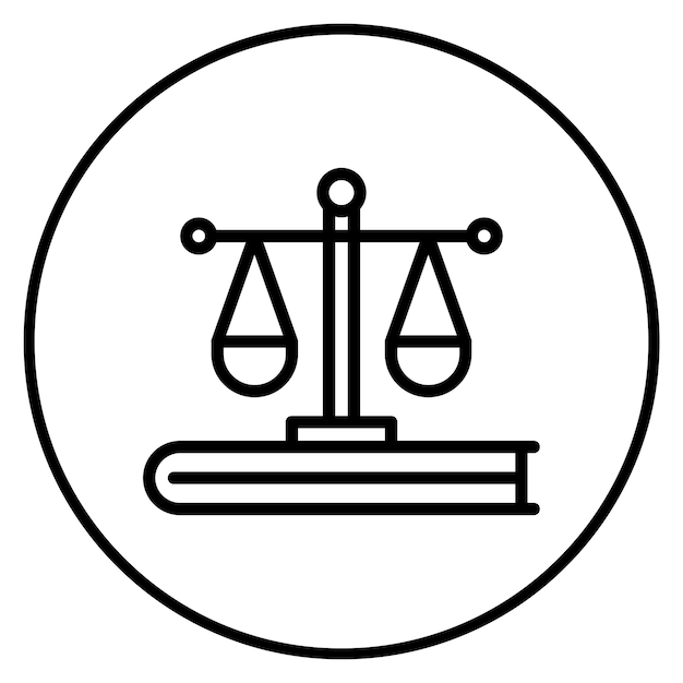 Imagen vectorial del icono de la legislación Puede utilizarse para la cumplimiento y la regulación