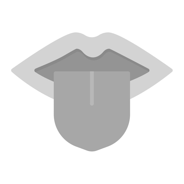 La imagen vectorial del icono de la lengua se puede utilizar para la anatomía humana
