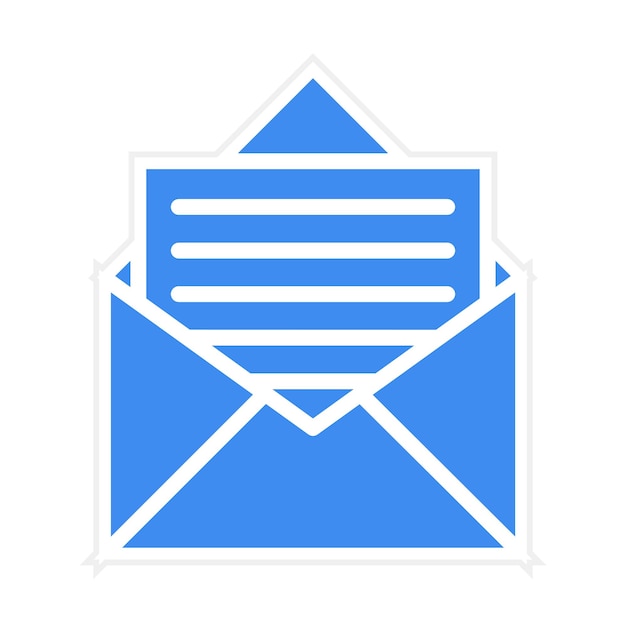 Imagen vectorial de icono de letra Puede utilizarse para el servicio postal