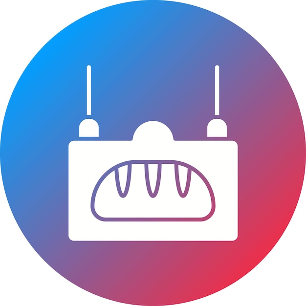 Imagen vectorial del icono del letrero de la panadería Se puede utilizar para la panaderías