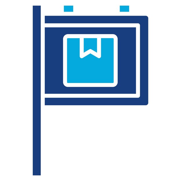 Imagen vectorial del icono del letrero Se puede utilizar para el envío