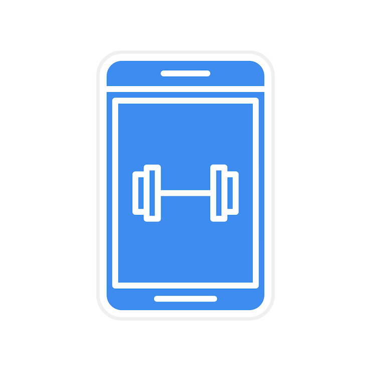 Vector imagen vectorial del icono de levantamiento de pesas se puede usar para la aplicación de entrenamiento