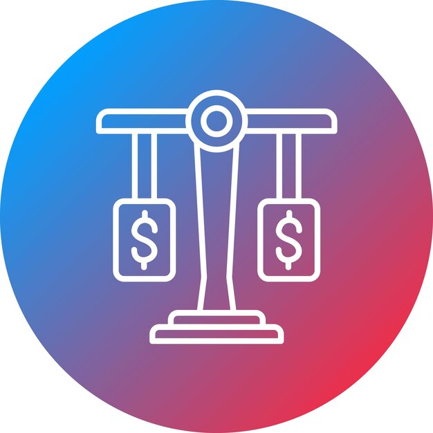 Imagen vectorial del icono de la ley empresarial Se puede utilizar para la economía empresarial